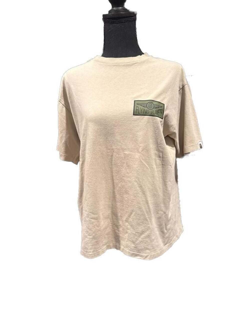 BAPE Flying Planets Hunting Short Sleeve T-Shirt Sand Sz.L